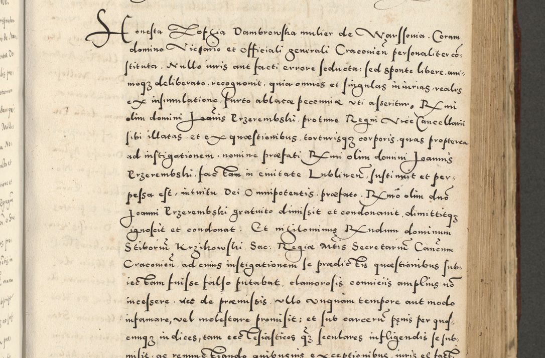 Zdjęcie nr 431 dla obiektu archiwalnego: Acta actorum causarum sententiarum deffinitiuarum, quam interloquutoriarum, decretorum, obligationum, procuratorum etc. coram Reverendo Domino Martino Izbienski de Rusiecz Archidiacono Posnaniensis, custode et in Spiritualibus Vicario generali officiali Cracoviensis, ad Annum Domini Millesimum quingentesimum Sexagesimum Nonum cuius indictio duodecima, Pontus Sanctissimi Pii Papae Quinti Annus quartus foeliciter continuantur