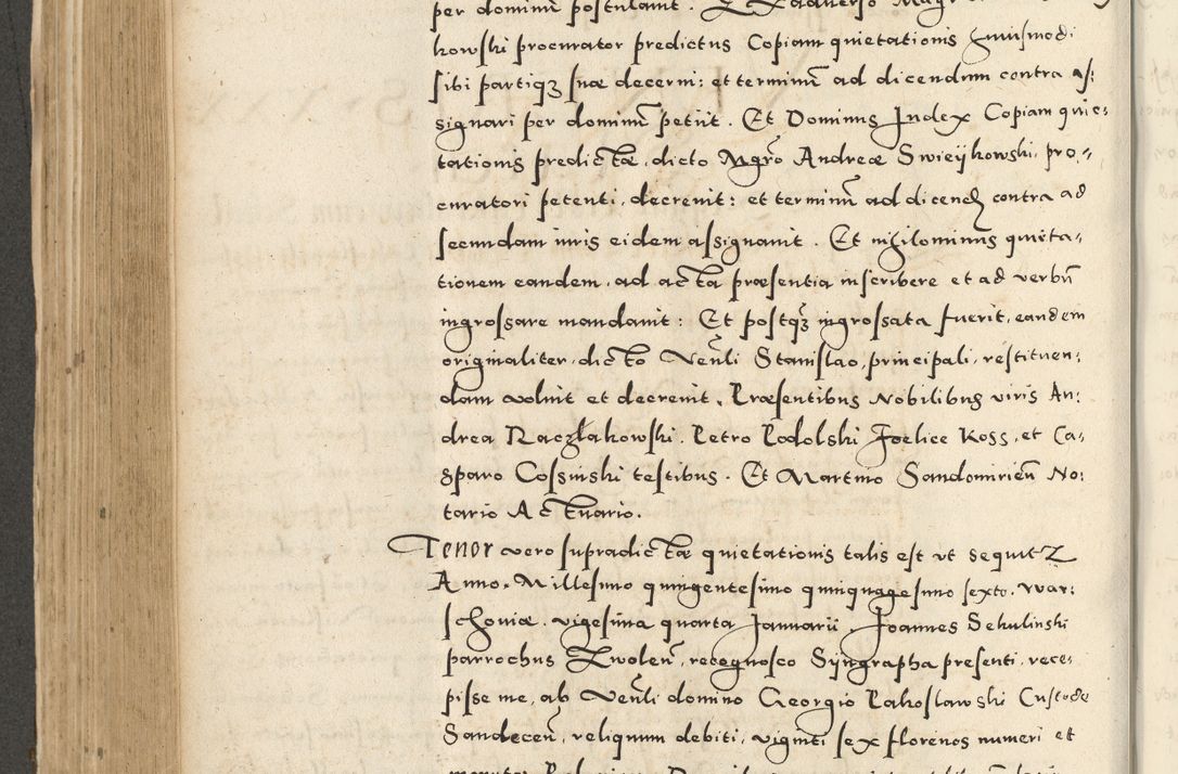 Zdjęcie nr 424 dla obiektu archiwalnego: Acta actorum causarum sententiarum deffinitiuarum, quam interloquutoriarum, decretorum, obligationum, procuratorum etc. coram Reverendo Domino Martino Izbienski de Rusiecz Archidiacono Posnaniensis, custode et in Spiritualibus Vicario generali officiali Cracoviensis, ad Annum Domini Millesimum quingentesimum Sexagesimum Nonum cuius indictio duodecima, Pontus Sanctissimi Pii Papae Quinti Annus quartus foeliciter continuantur