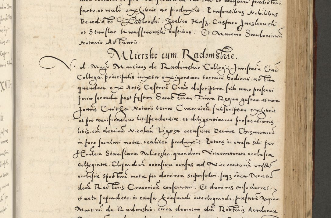 Zdjęcie nr 421 dla obiektu archiwalnego: Acta actorum causarum sententiarum deffinitiuarum, quam interloquutoriarum, decretorum, obligationum, procuratorum etc. coram Reverendo Domino Martino Izbienski de Rusiecz Archidiacono Posnaniensis, custode et in Spiritualibus Vicario generali officiali Cracoviensis, ad Annum Domini Millesimum quingentesimum Sexagesimum Nonum cuius indictio duodecima, Pontus Sanctissimi Pii Papae Quinti Annus quartus foeliciter continuantur