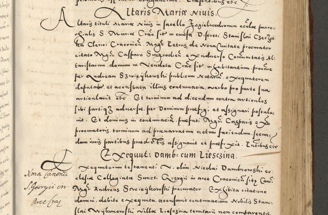 Zdjęcie nr 413 dla obiektu archiwalnego: Acta actorum causarum sententiarum deffinitiuarum, quam interloquutoriarum, decretorum, obligationum, procuratorum etc. coram Reverendo Domino Martino Izbienski de Rusiecz Archidiacono Posnaniensis, custode et in Spiritualibus Vicario generali officiali Cracoviensis, ad Annum Domini Millesimum quingentesimum Sexagesimum Nonum cuius indictio duodecima, Pontus Sanctissimi Pii Papae Quinti Annus quartus foeliciter continuantur