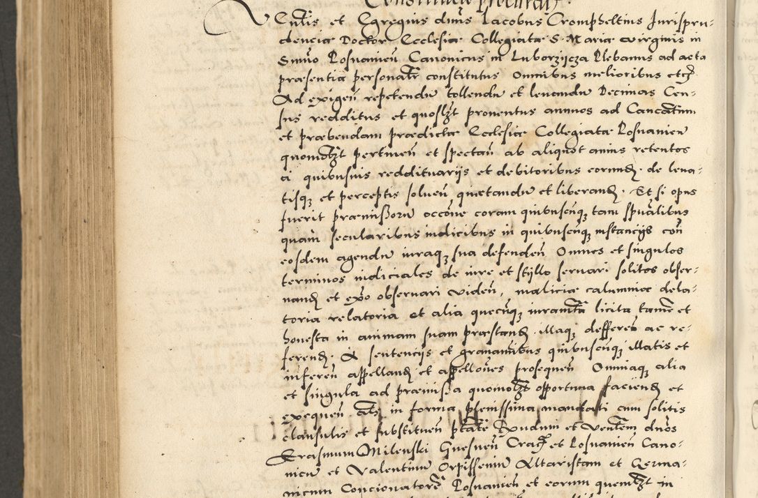 Zdjęcie nr 804 dla obiektu archiwalnego: Acta actorum causarum sententiarum deffinitiuarum, quam interloquutoriarum, decretorum, obligationum, procuratorum etc. coram Reverendo Domino Martino Izbienski de Rusiecz Archidiacono Posnaniensis, custode et in Spiritualibus Vicario generali officiali Cracoviensis, ad Annum Domini Millesimum quingentesimum Sexagesimum Nonum cuius indictio duodecima, Pontus Sanctissimi Pii Papae Quinti Annus quartus foeliciter continuantur