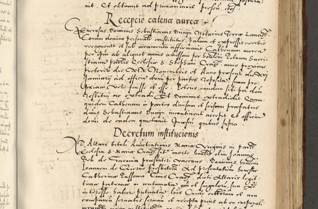 Zdjęcie nr 801 dla obiektu archiwalnego: Acta actorum causarum sententiarum deffinitiuarum, quam interloquutoriarum, decretorum, obligationum, procuratorum etc. coram Reverendo Domino Martino Izbienski de Rusiecz Archidiacono Posnaniensis, custode et in Spiritualibus Vicario generali officiali Cracoviensis, ad Annum Domini Millesimum quingentesimum Sexagesimum Nonum cuius indictio duodecima, Pontus Sanctissimi Pii Papae Quinti Annus quartus foeliciter continuantur
