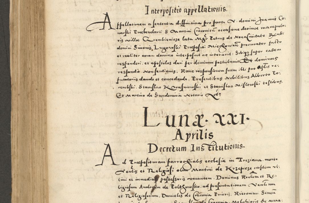 Zdjęcie nr 792 dla obiektu archiwalnego: Acta actorum causarum sententiarum deffinitiuarum, quam interloquutoriarum, decretorum, obligationum, procuratorum etc. coram Reverendo Domino Martino Izbienski de Rusiecz Archidiacono Posnaniensis, custode et in Spiritualibus Vicario generali officiali Cracoviensis, ad Annum Domini Millesimum quingentesimum Sexagesimum Nonum cuius indictio duodecima, Pontus Sanctissimi Pii Papae Quinti Annus quartus foeliciter continuantur