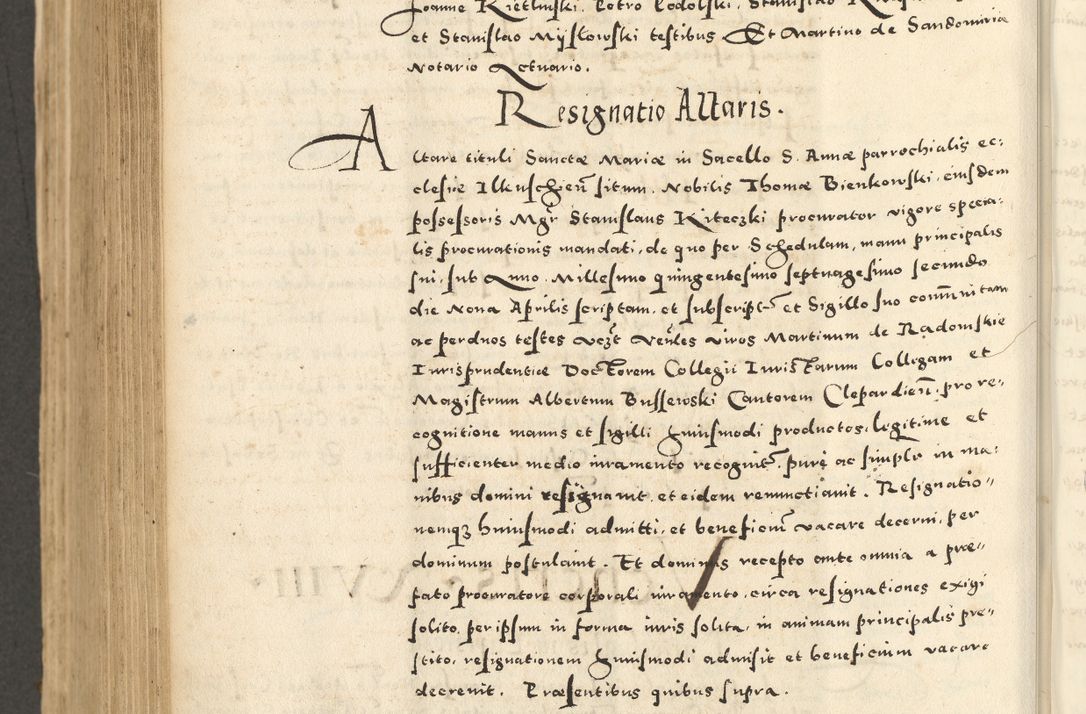 Zdjęcie nr 790 dla obiektu archiwalnego: Acta actorum causarum sententiarum deffinitiuarum, quam interloquutoriarum, decretorum, obligationum, procuratorum etc. coram Reverendo Domino Martino Izbienski de Rusiecz Archidiacono Posnaniensis, custode et in Spiritualibus Vicario generali officiali Cracoviensis, ad Annum Domini Millesimum quingentesimum Sexagesimum Nonum cuius indictio duodecima, Pontus Sanctissimi Pii Papae Quinti Annus quartus foeliciter continuantur