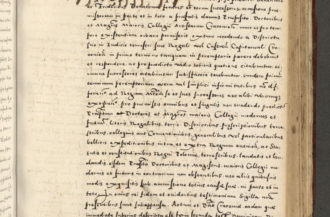 Zdjęcie nr 781 dla obiektu archiwalnego: Acta actorum causarum sententiarum deffinitiuarum, quam interloquutoriarum, decretorum, obligationum, procuratorum etc. coram Reverendo Domino Martino Izbienski de Rusiecz Archidiacono Posnaniensis, custode et in Spiritualibus Vicario generali officiali Cracoviensis, ad Annum Domini Millesimum quingentesimum Sexagesimum Nonum cuius indictio duodecima, Pontus Sanctissimi Pii Papae Quinti Annus quartus foeliciter continuantur