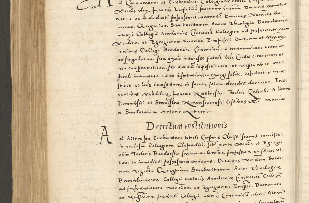 Zdjęcie nr 782 dla obiektu archiwalnego: Acta actorum causarum sententiarum deffinitiuarum, quam interloquutoriarum, decretorum, obligationum, procuratorum etc. coram Reverendo Domino Martino Izbienski de Rusiecz Archidiacono Posnaniensis, custode et in Spiritualibus Vicario generali officiali Cracoviensis, ad Annum Domini Millesimum quingentesimum Sexagesimum Nonum cuius indictio duodecima, Pontus Sanctissimi Pii Papae Quinti Annus quartus foeliciter continuantur