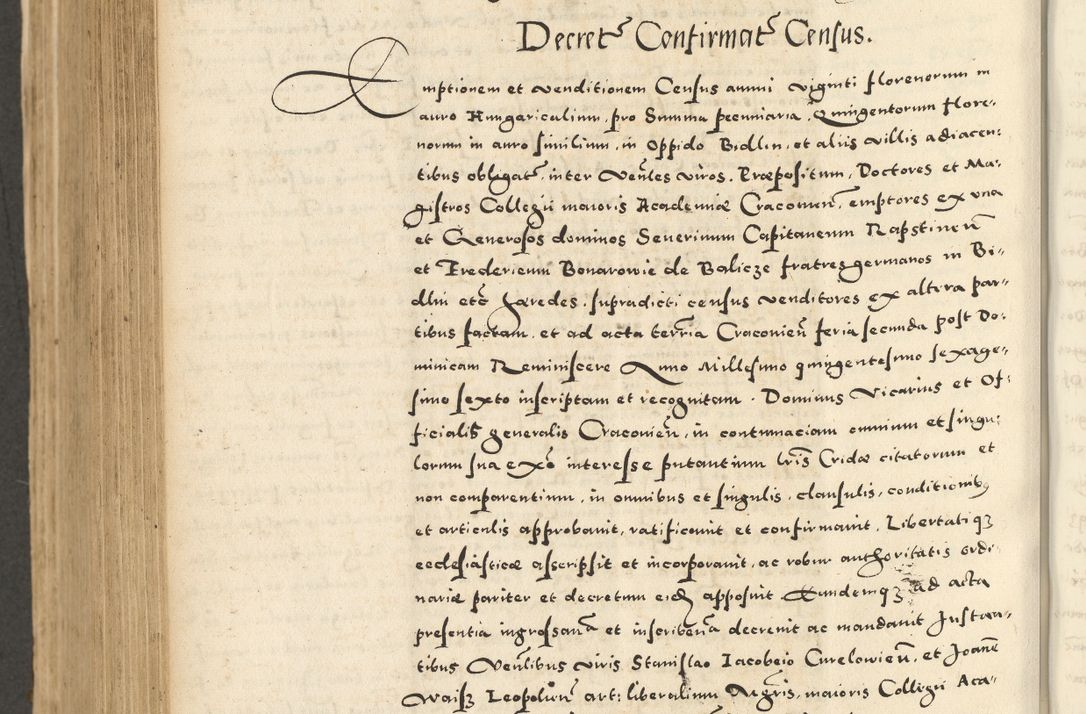 Zdjęcie nr 776 dla obiektu archiwalnego: Acta actorum causarum sententiarum deffinitiuarum, quam interloquutoriarum, decretorum, obligationum, procuratorum etc. coram Reverendo Domino Martino Izbienski de Rusiecz Archidiacono Posnaniensis, custode et in Spiritualibus Vicario generali officiali Cracoviensis, ad Annum Domini Millesimum quingentesimum Sexagesimum Nonum cuius indictio duodecima, Pontus Sanctissimi Pii Papae Quinti Annus quartus foeliciter continuantur
