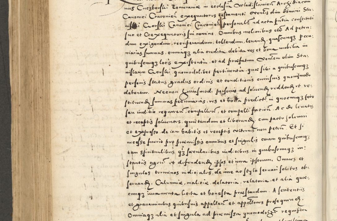 Zdjęcie nr 766 dla obiektu archiwalnego: Acta actorum causarum sententiarum deffinitiuarum, quam interloquutoriarum, decretorum, obligationum, procuratorum etc. coram Reverendo Domino Martino Izbienski de Rusiecz Archidiacono Posnaniensis, custode et in Spiritualibus Vicario generali officiali Cracoviensis, ad Annum Domini Millesimum quingentesimum Sexagesimum Nonum cuius indictio duodecima, Pontus Sanctissimi Pii Papae Quinti Annus quartus foeliciter continuantur
