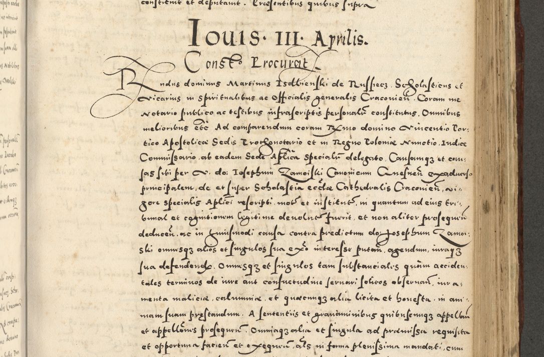 Zdjęcie nr 767 dla obiektu archiwalnego: Acta actorum causarum sententiarum deffinitiuarum, quam interloquutoriarum, decretorum, obligationum, procuratorum etc. coram Reverendo Domino Martino Izbienski de Rusiecz Archidiacono Posnaniensis, custode et in Spiritualibus Vicario generali officiali Cracoviensis, ad Annum Domini Millesimum quingentesimum Sexagesimum Nonum cuius indictio duodecima, Pontus Sanctissimi Pii Papae Quinti Annus quartus foeliciter continuantur
