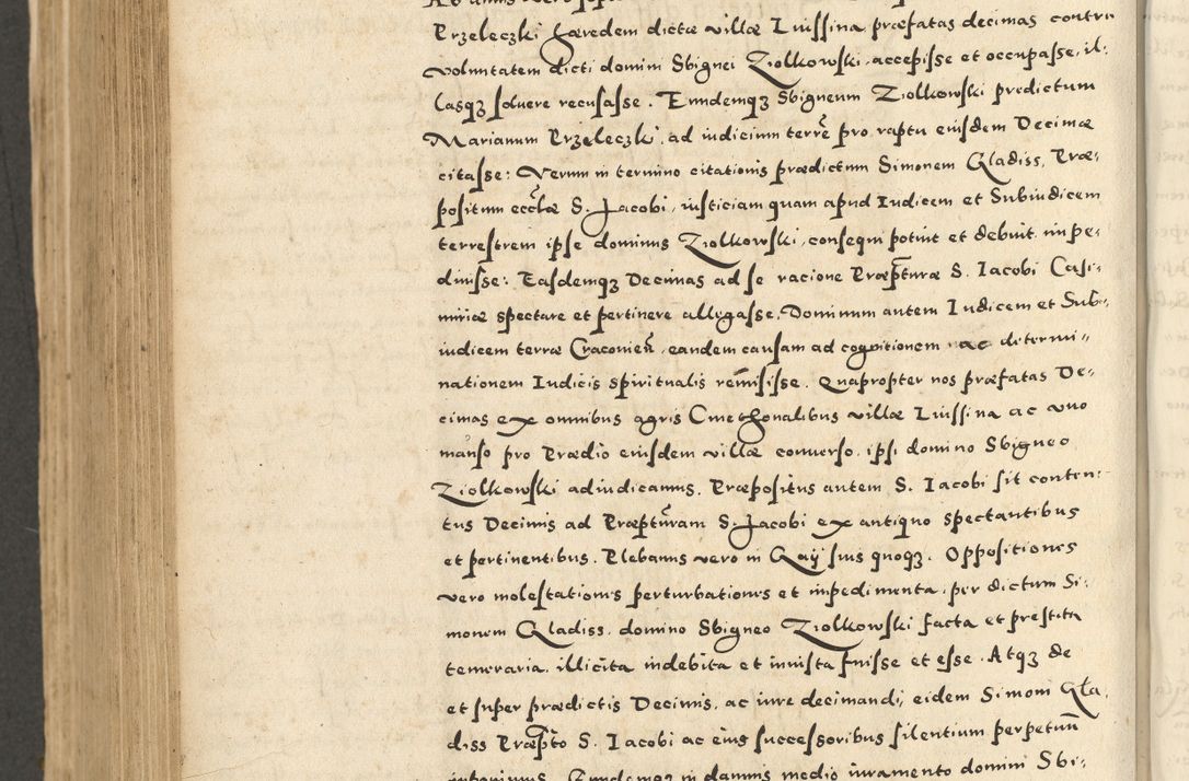 Zdjęcie nr 762 dla obiektu archiwalnego: Acta actorum causarum sententiarum deffinitiuarum, quam interloquutoriarum, decretorum, obligationum, procuratorum etc. coram Reverendo Domino Martino Izbienski de Rusiecz Archidiacono Posnaniensis, custode et in Spiritualibus Vicario generali officiali Cracoviensis, ad Annum Domini Millesimum quingentesimum Sexagesimum Nonum cuius indictio duodecima, Pontus Sanctissimi Pii Papae Quinti Annus quartus foeliciter continuantur