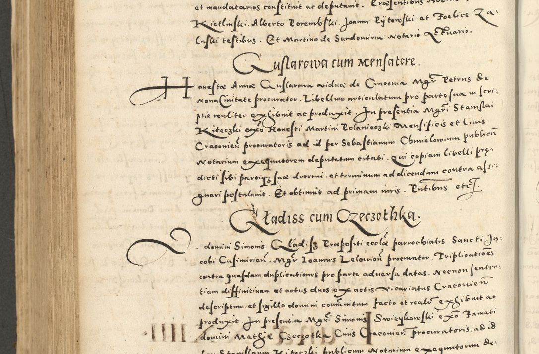 Zdjęcie nr 758 dla obiektu archiwalnego: Acta actorum causarum sententiarum deffinitiuarum, quam interloquutoriarum, decretorum, obligationum, procuratorum etc. coram Reverendo Domino Martino Izbienski de Rusiecz Archidiacono Posnaniensis, custode et in Spiritualibus Vicario generali officiali Cracoviensis, ad Annum Domini Millesimum quingentesimum Sexagesimum Nonum cuius indictio duodecima, Pontus Sanctissimi Pii Papae Quinti Annus quartus foeliciter continuantur