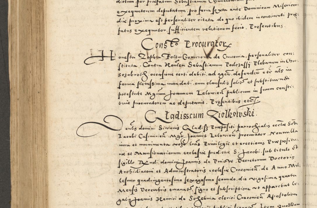Zdjęcie nr 752 dla obiektu archiwalnego: Acta actorum causarum sententiarum deffinitiuarum, quam interloquutoriarum, decretorum, obligationum, procuratorum etc. coram Reverendo Domino Martino Izbienski de Rusiecz Archidiacono Posnaniensis, custode et in Spiritualibus Vicario generali officiali Cracoviensis, ad Annum Domini Millesimum quingentesimum Sexagesimum Nonum cuius indictio duodecima, Pontus Sanctissimi Pii Papae Quinti Annus quartus foeliciter continuantur