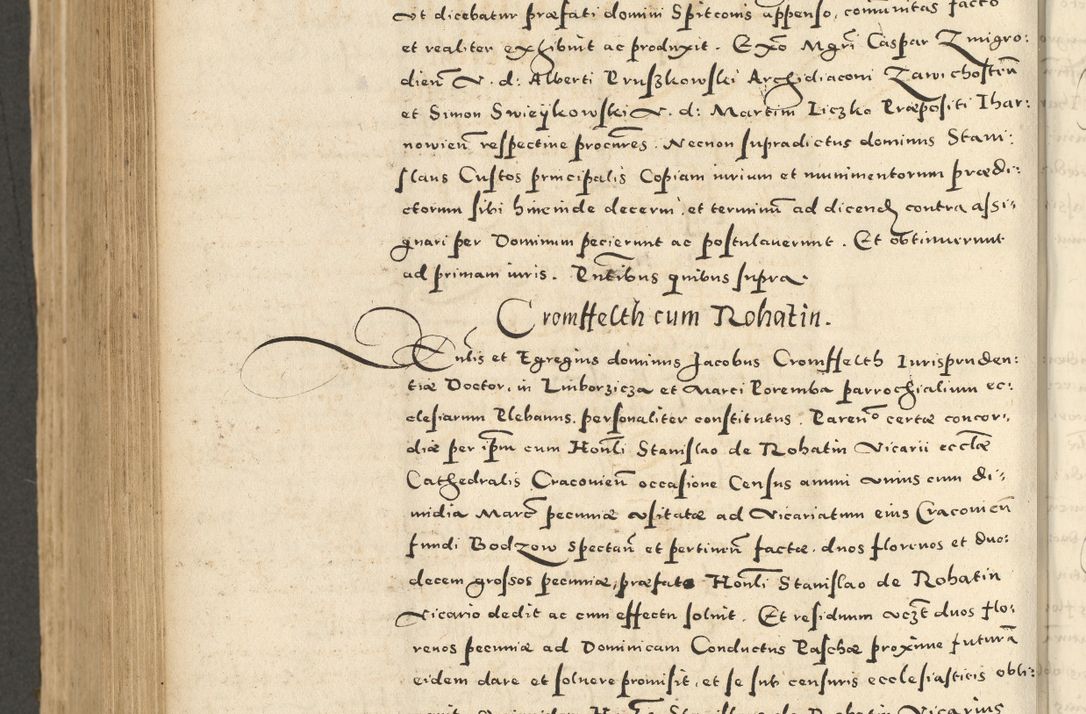 Zdjęcie nr 748 dla obiektu archiwalnego: Acta actorum causarum sententiarum deffinitiuarum, quam interloquutoriarum, decretorum, obligationum, procuratorum etc. coram Reverendo Domino Martino Izbienski de Rusiecz Archidiacono Posnaniensis, custode et in Spiritualibus Vicario generali officiali Cracoviensis, ad Annum Domini Millesimum quingentesimum Sexagesimum Nonum cuius indictio duodecima, Pontus Sanctissimi Pii Papae Quinti Annus quartus foeliciter continuantur