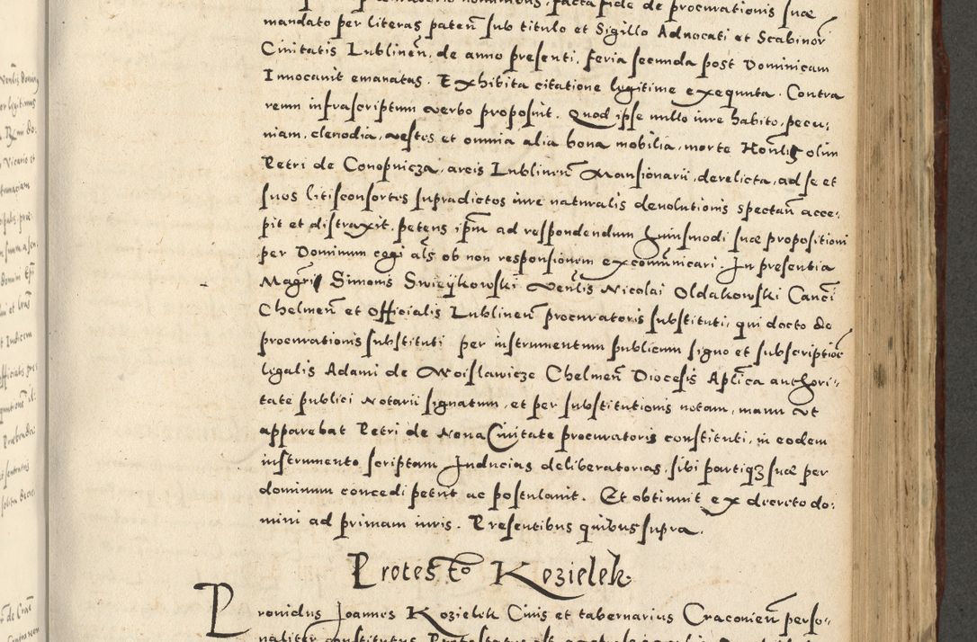 Zdjęcie nr 745 dla obiektu archiwalnego: Acta actorum causarum sententiarum deffinitiuarum, quam interloquutoriarum, decretorum, obligationum, procuratorum etc. coram Reverendo Domino Martino Izbienski de Rusiecz Archidiacono Posnaniensis, custode et in Spiritualibus Vicario generali officiali Cracoviensis, ad Annum Domini Millesimum quingentesimum Sexagesimum Nonum cuius indictio duodecima, Pontus Sanctissimi Pii Papae Quinti Annus quartus foeliciter continuantur