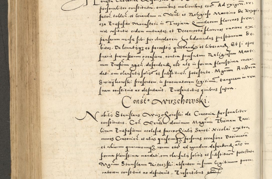 Zdjęcie nr 740 dla obiektu archiwalnego: Acta actorum causarum sententiarum deffinitiuarum, quam interloquutoriarum, decretorum, obligationum, procuratorum etc. coram Reverendo Domino Martino Izbienski de Rusiecz Archidiacono Posnaniensis, custode et in Spiritualibus Vicario generali officiali Cracoviensis, ad Annum Domini Millesimum quingentesimum Sexagesimum Nonum cuius indictio duodecima, Pontus Sanctissimi Pii Papae Quinti Annus quartus foeliciter continuantur