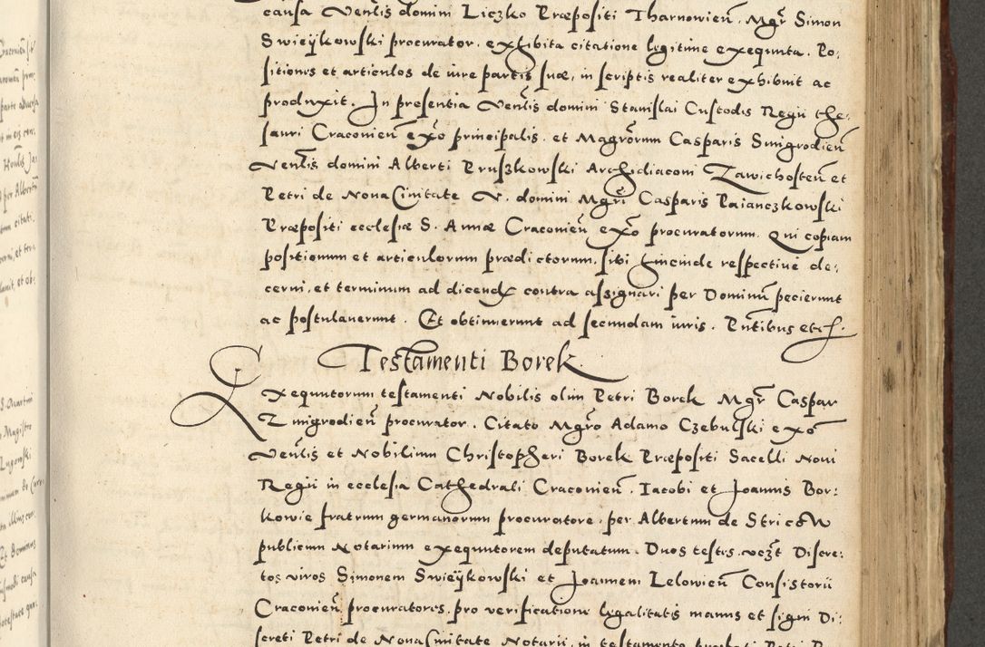 Zdjęcie nr 739 dla obiektu archiwalnego: Acta actorum causarum sententiarum deffinitiuarum, quam interloquutoriarum, decretorum, obligationum, procuratorum etc. coram Reverendo Domino Martino Izbienski de Rusiecz Archidiacono Posnaniensis, custode et in Spiritualibus Vicario generali officiali Cracoviensis, ad Annum Domini Millesimum quingentesimum Sexagesimum Nonum cuius indictio duodecima, Pontus Sanctissimi Pii Papae Quinti Annus quartus foeliciter continuantur