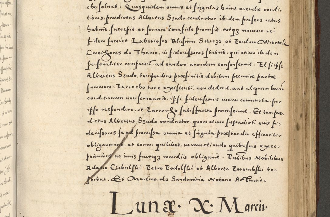 Zdjęcie nr 737 dla obiektu archiwalnego: Acta actorum causarum sententiarum deffinitiuarum, quam interloquutoriarum, decretorum, obligationum, procuratorum etc. coram Reverendo Domino Martino Izbienski de Rusiecz Archidiacono Posnaniensis, custode et in Spiritualibus Vicario generali officiali Cracoviensis, ad Annum Domini Millesimum quingentesimum Sexagesimum Nonum cuius indictio duodecima, Pontus Sanctissimi Pii Papae Quinti Annus quartus foeliciter continuantur