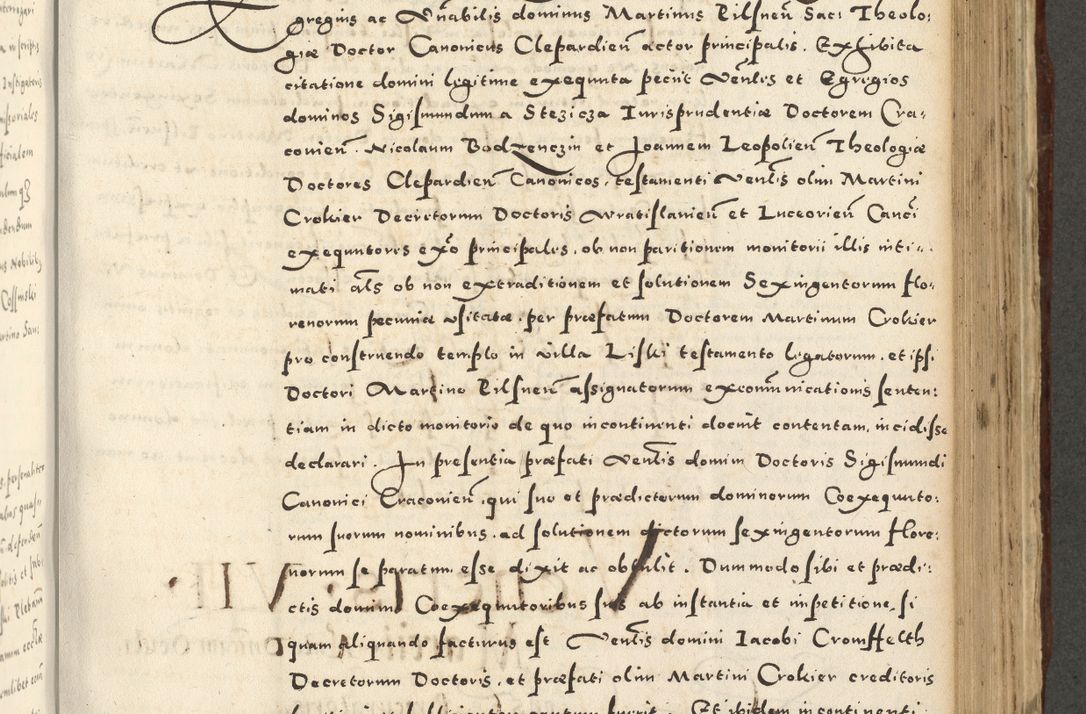 Zdjęcie nr 731 dla obiektu archiwalnego: Acta actorum causarum sententiarum deffinitiuarum, quam interloquutoriarum, decretorum, obligationum, procuratorum etc. coram Reverendo Domino Martino Izbienski de Rusiecz Archidiacono Posnaniensis, custode et in Spiritualibus Vicario generali officiali Cracoviensis, ad Annum Domini Millesimum quingentesimum Sexagesimum Nonum cuius indictio duodecima, Pontus Sanctissimi Pii Papae Quinti Annus quartus foeliciter continuantur