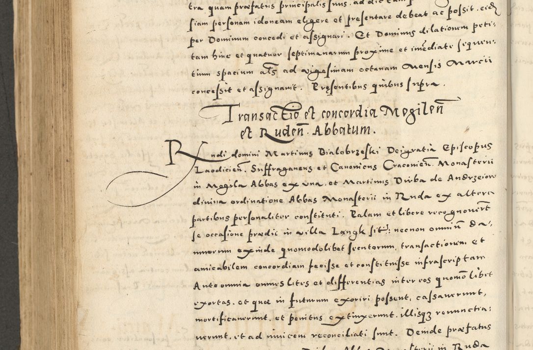 Zdjęcie nr 726 dla obiektu archiwalnego: Acta actorum causarum sententiarum deffinitiuarum, quam interloquutoriarum, decretorum, obligationum, procuratorum etc. coram Reverendo Domino Martino Izbienski de Rusiecz Archidiacono Posnaniensis, custode et in Spiritualibus Vicario generali officiali Cracoviensis, ad Annum Domini Millesimum quingentesimum Sexagesimum Nonum cuius indictio duodecima, Pontus Sanctissimi Pii Papae Quinti Annus quartus foeliciter continuantur
