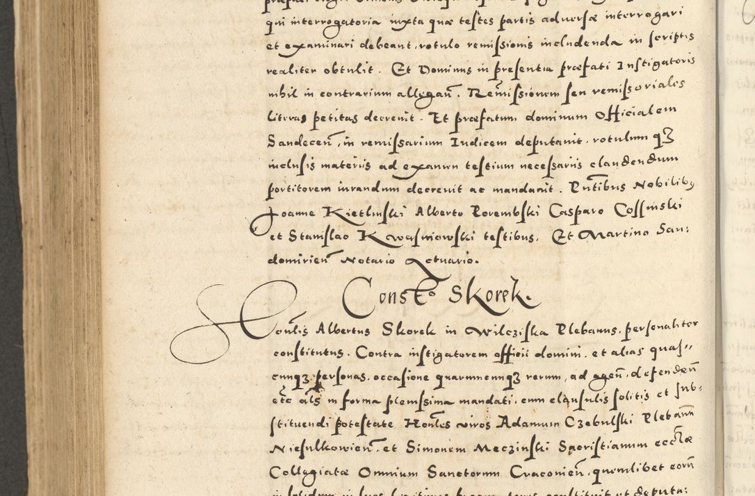 Zdjęcie nr 730 dla obiektu archiwalnego: Acta actorum causarum sententiarum deffinitiuarum, quam interloquutoriarum, decretorum, obligationum, procuratorum etc. coram Reverendo Domino Martino Izbienski de Rusiecz Archidiacono Posnaniensis, custode et in Spiritualibus Vicario generali officiali Cracoviensis, ad Annum Domini Millesimum quingentesimum Sexagesimum Nonum cuius indictio duodecima, Pontus Sanctissimi Pii Papae Quinti Annus quartus foeliciter continuantur