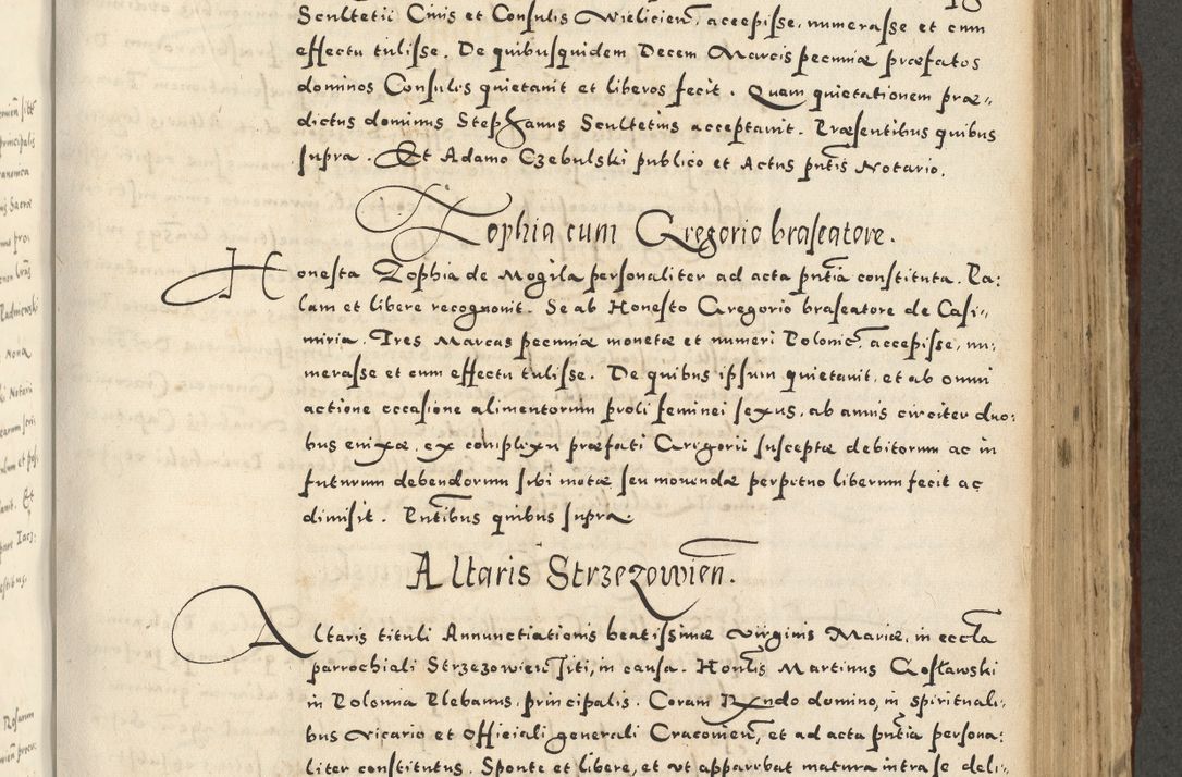 Zdjęcie nr 723 dla obiektu archiwalnego: Acta actorum causarum sententiarum deffinitiuarum, quam interloquutoriarum, decretorum, obligationum, procuratorum etc. coram Reverendo Domino Martino Izbienski de Rusiecz Archidiacono Posnaniensis, custode et in Spiritualibus Vicario generali officiali Cracoviensis, ad Annum Domini Millesimum quingentesimum Sexagesimum Nonum cuius indictio duodecima, Pontus Sanctissimi Pii Papae Quinti Annus quartus foeliciter continuantur