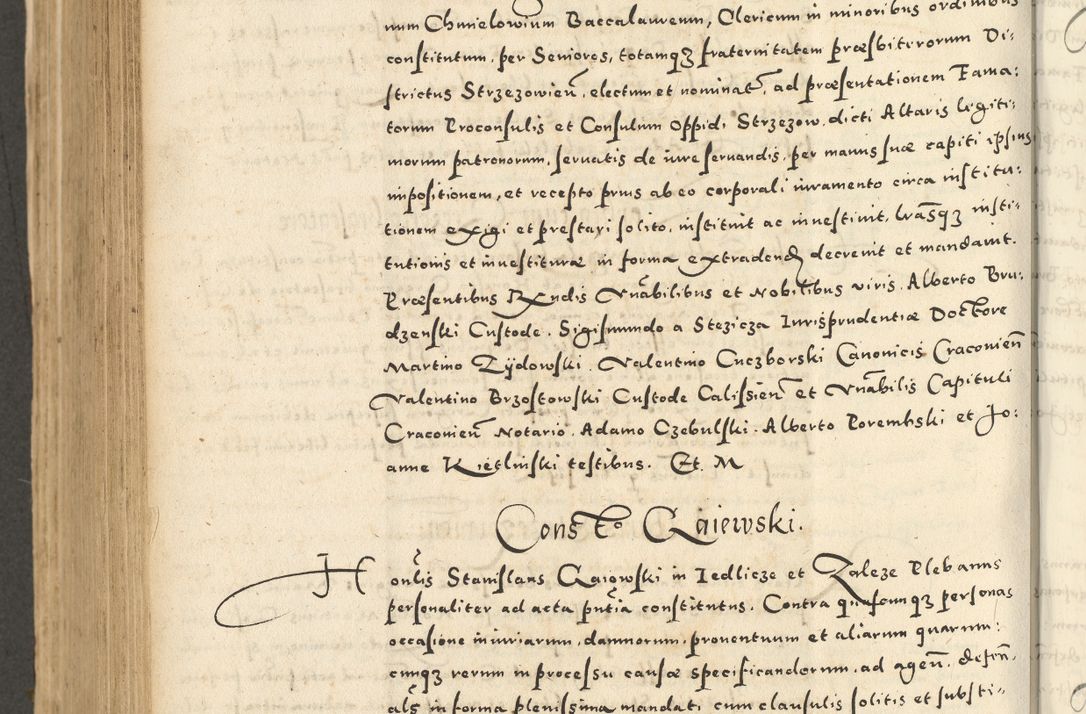 Zdjęcie nr 724 dla obiektu archiwalnego: Acta actorum causarum sententiarum deffinitiuarum, quam interloquutoriarum, decretorum, obligationum, procuratorum etc. coram Reverendo Domino Martino Izbienski de Rusiecz Archidiacono Posnaniensis, custode et in Spiritualibus Vicario generali officiali Cracoviensis, ad Annum Domini Millesimum quingentesimum Sexagesimum Nonum cuius indictio duodecima, Pontus Sanctissimi Pii Papae Quinti Annus quartus foeliciter continuantur