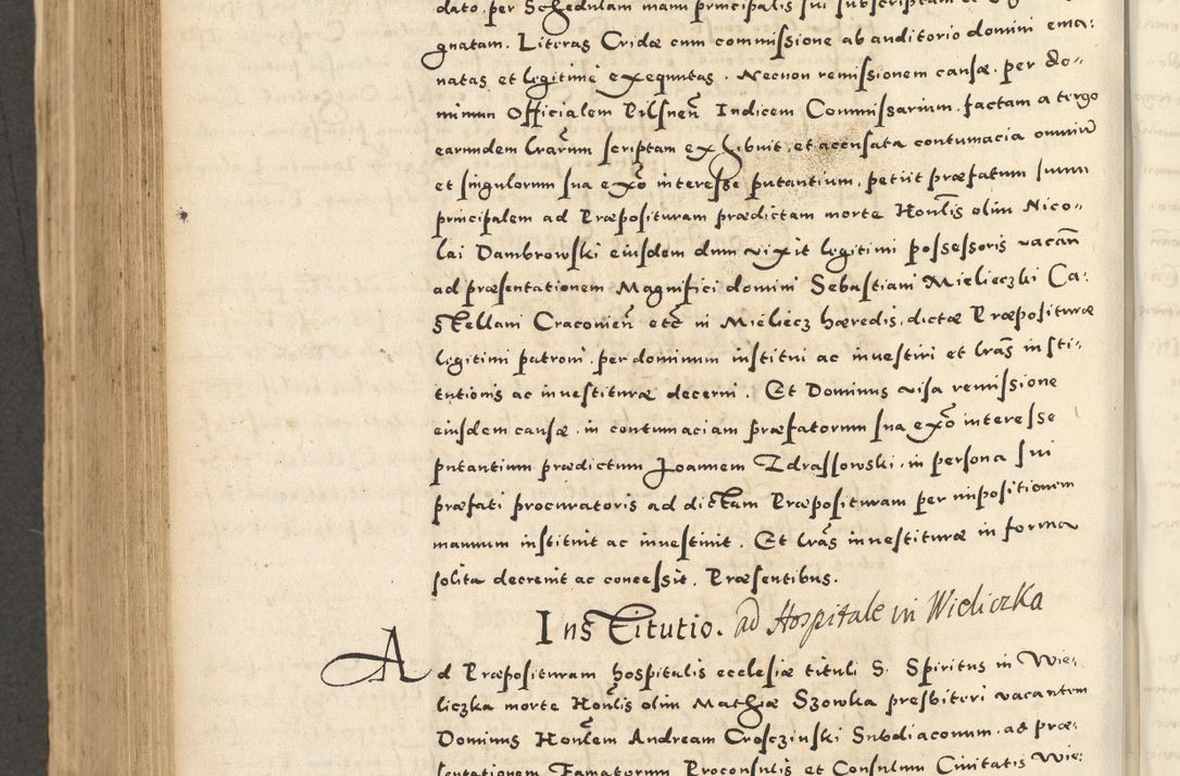 Zdjęcie nr 720 dla obiektu archiwalnego: Acta actorum causarum sententiarum deffinitiuarum, quam interloquutoriarum, decretorum, obligationum, procuratorum etc. coram Reverendo Domino Martino Izbienski de Rusiecz Archidiacono Posnaniensis, custode et in Spiritualibus Vicario generali officiali Cracoviensis, ad Annum Domini Millesimum quingentesimum Sexagesimum Nonum cuius indictio duodecima, Pontus Sanctissimi Pii Papae Quinti Annus quartus foeliciter continuantur