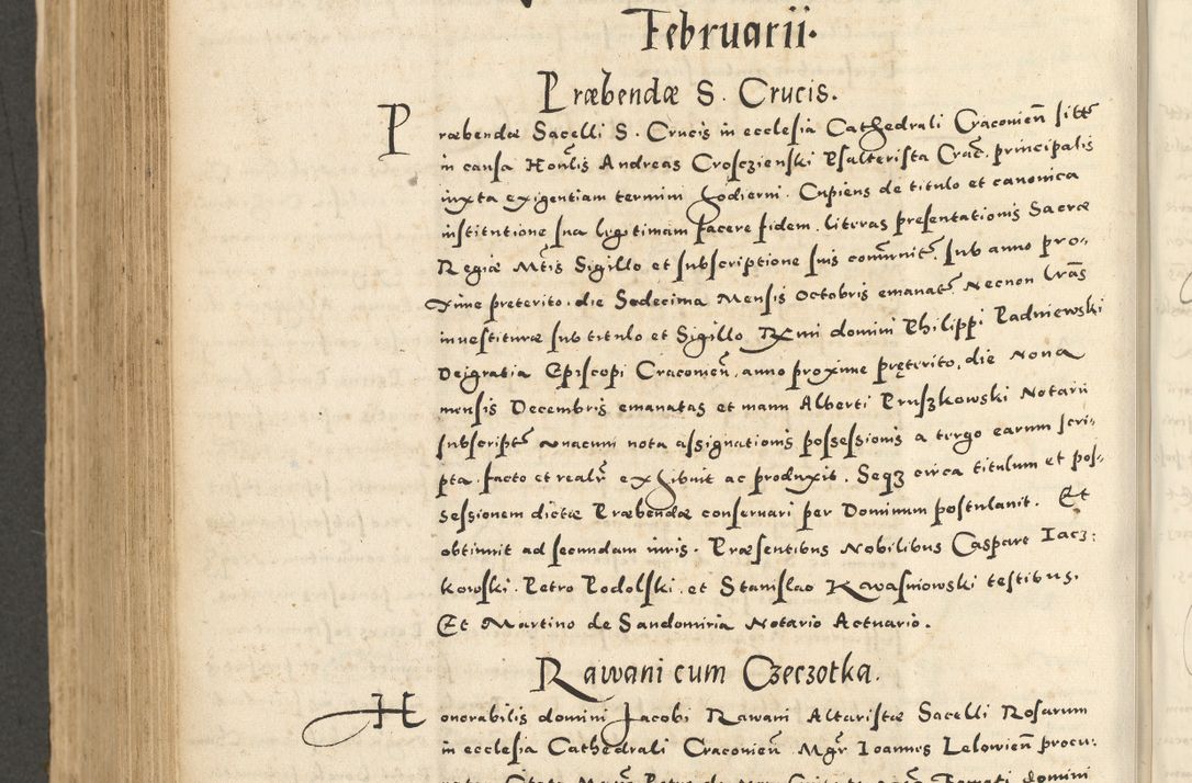 Zdjęcie nr 722 dla obiektu archiwalnego: Acta actorum causarum sententiarum deffinitiuarum, quam interloquutoriarum, decretorum, obligationum, procuratorum etc. coram Reverendo Domino Martino Izbienski de Rusiecz Archidiacono Posnaniensis, custode et in Spiritualibus Vicario generali officiali Cracoviensis, ad Annum Domini Millesimum quingentesimum Sexagesimum Nonum cuius indictio duodecima, Pontus Sanctissimi Pii Papae Quinti Annus quartus foeliciter continuantur