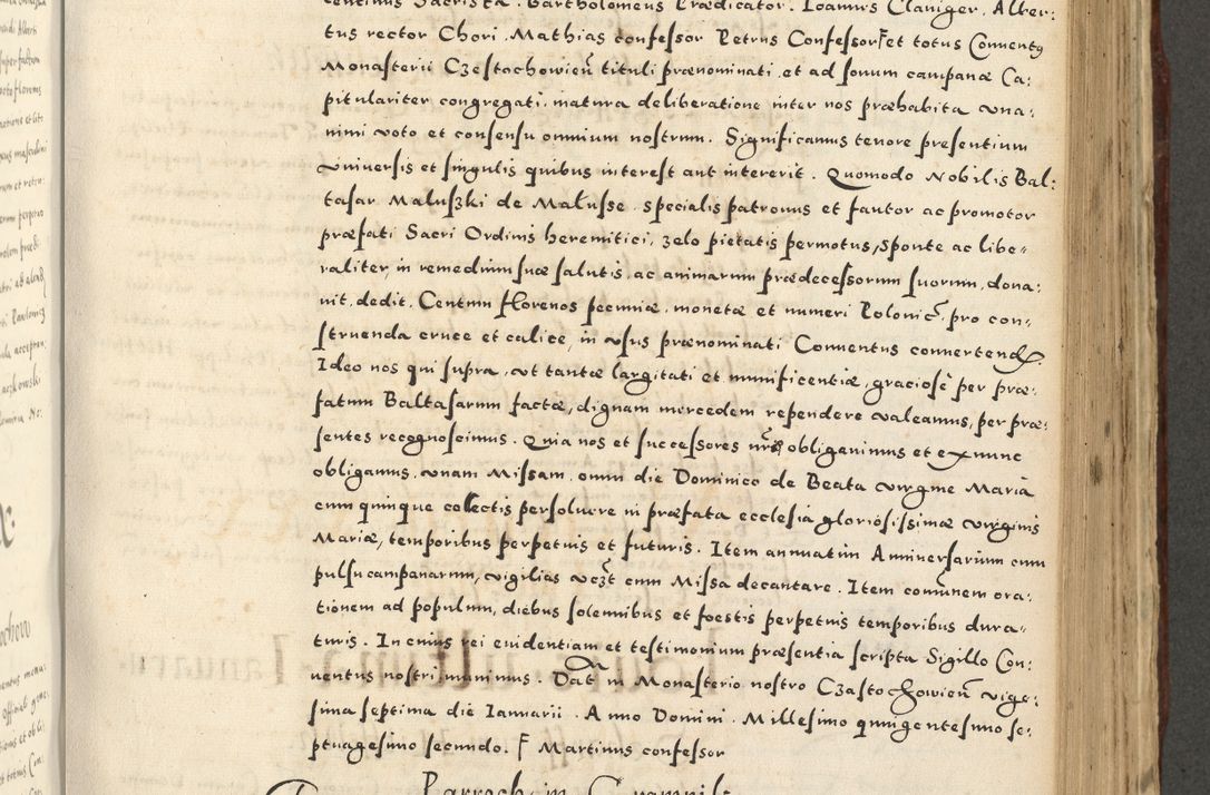 Zdjęcie nr 707 dla obiektu archiwalnego: Acta actorum causarum sententiarum deffinitiuarum, quam interloquutoriarum, decretorum, obligationum, procuratorum etc. coram Reverendo Domino Martino Izbienski de Rusiecz Archidiacono Posnaniensis, custode et in Spiritualibus Vicario generali officiali Cracoviensis, ad Annum Domini Millesimum quingentesimum Sexagesimum Nonum cuius indictio duodecima, Pontus Sanctissimi Pii Papae Quinti Annus quartus foeliciter continuantur