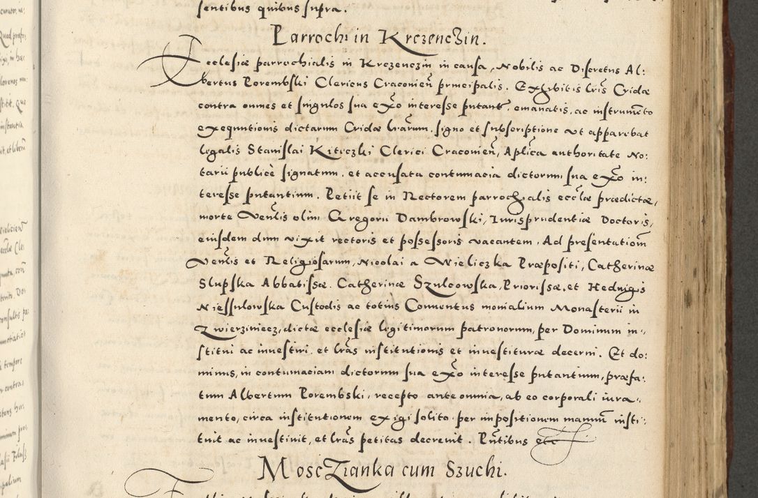 Zdjęcie nr 703 dla obiektu archiwalnego: Acta actorum causarum sententiarum deffinitiuarum, quam interloquutoriarum, decretorum, obligationum, procuratorum etc. coram Reverendo Domino Martino Izbienski de Rusiecz Archidiacono Posnaniensis, custode et in Spiritualibus Vicario generali officiali Cracoviensis, ad Annum Domini Millesimum quingentesimum Sexagesimum Nonum cuius indictio duodecima, Pontus Sanctissimi Pii Papae Quinti Annus quartus foeliciter continuantur