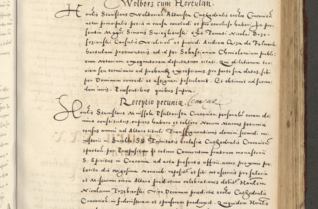 Zdjęcie nr 705 dla obiektu archiwalnego: Acta actorum causarum sententiarum deffinitiuarum, quam interloquutoriarum, decretorum, obligationum, procuratorum etc. coram Reverendo Domino Martino Izbienski de Rusiecz Archidiacono Posnaniensis, custode et in Spiritualibus Vicario generali officiali Cracoviensis, ad Annum Domini Millesimum quingentesimum Sexagesimum Nonum cuius indictio duodecima, Pontus Sanctissimi Pii Papae Quinti Annus quartus foeliciter continuantur