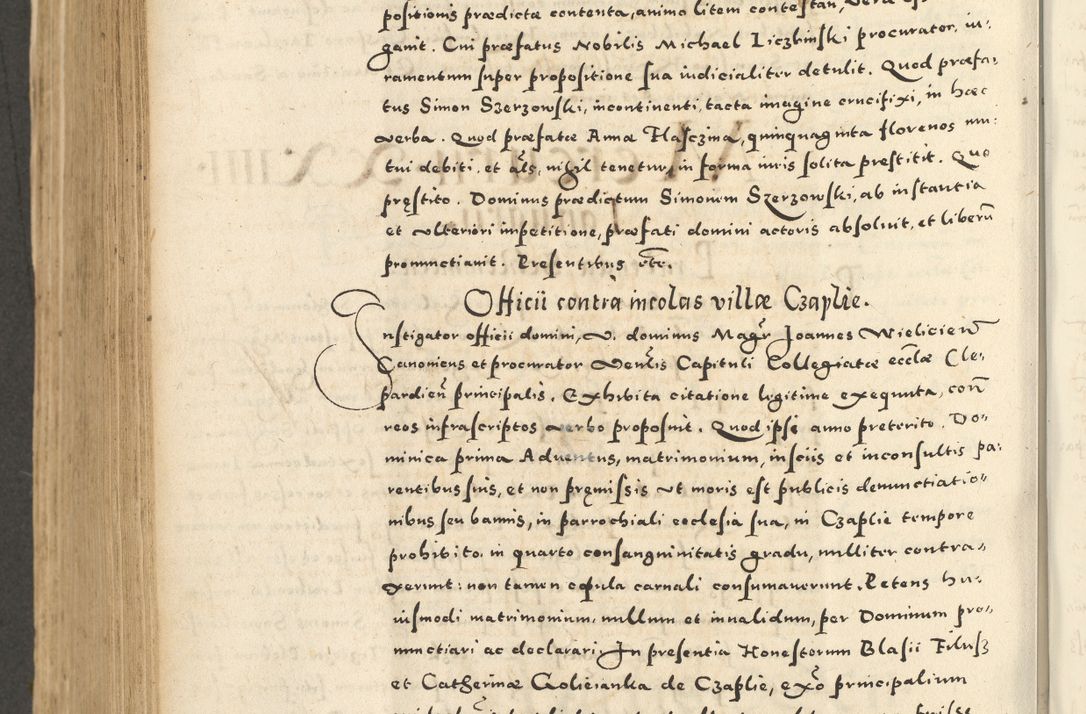 Zdjęcie nr 702 dla obiektu archiwalnego: Acta actorum causarum sententiarum deffinitiuarum, quam interloquutoriarum, decretorum, obligationum, procuratorum etc. coram Reverendo Domino Martino Izbienski de Rusiecz Archidiacono Posnaniensis, custode et in Spiritualibus Vicario generali officiali Cracoviensis, ad Annum Domini Millesimum quingentesimum Sexagesimum Nonum cuius indictio duodecima, Pontus Sanctissimi Pii Papae Quinti Annus quartus foeliciter continuantur