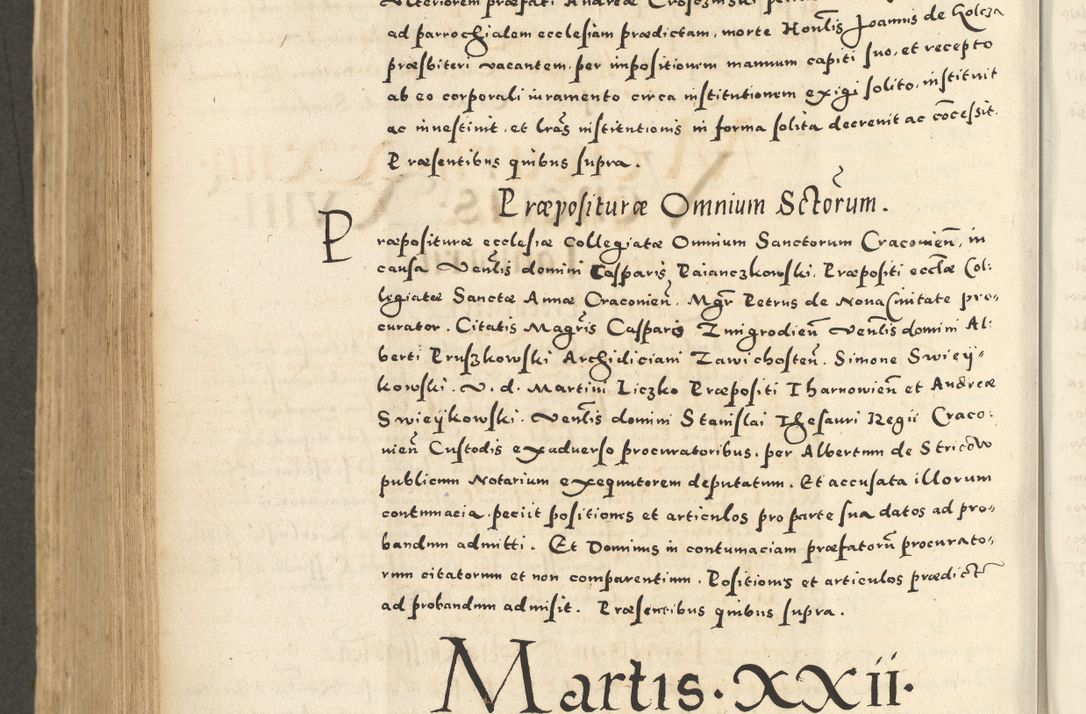 Zdjęcie nr 700 dla obiektu archiwalnego: Acta actorum causarum sententiarum deffinitiuarum, quam interloquutoriarum, decretorum, obligationum, procuratorum etc. coram Reverendo Domino Martino Izbienski de Rusiecz Archidiacono Posnaniensis, custode et in Spiritualibus Vicario generali officiali Cracoviensis, ad Annum Domini Millesimum quingentesimum Sexagesimum Nonum cuius indictio duodecima, Pontus Sanctissimi Pii Papae Quinti Annus quartus foeliciter continuantur