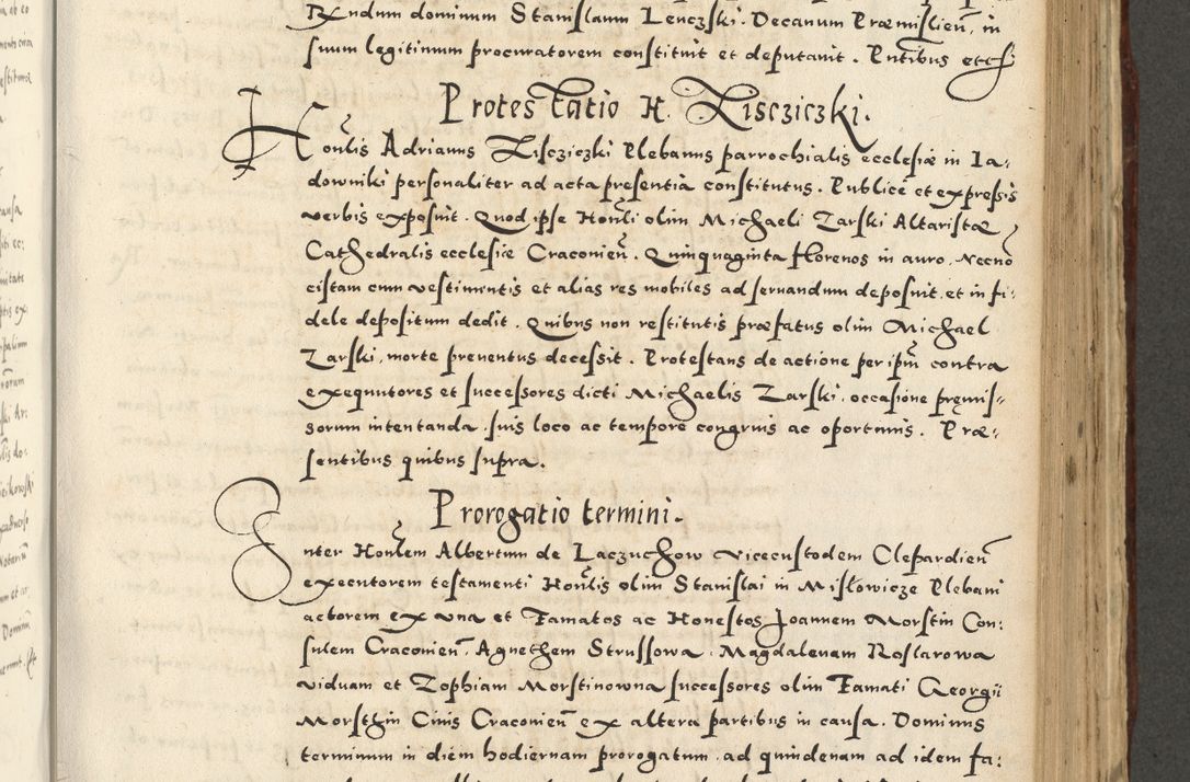 Zdjęcie nr 693 dla obiektu archiwalnego: Acta actorum causarum sententiarum deffinitiuarum, quam interloquutoriarum, decretorum, obligationum, procuratorum etc. coram Reverendo Domino Martino Izbienski de Rusiecz Archidiacono Posnaniensis, custode et in Spiritualibus Vicario generali officiali Cracoviensis, ad Annum Domini Millesimum quingentesimum Sexagesimum Nonum cuius indictio duodecima, Pontus Sanctissimi Pii Papae Quinti Annus quartus foeliciter continuantur