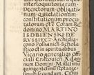 Zdjęcie nr 689 dla obiektu archiwalnego: Acta actorum causarum sententiarum deffinitiuarum, quam interloquutoriarum, decretorum, obligationum, procuratorum etc. coram Reverendo Domino Martino Izbienski de Rusiecz Archidiacono Posnaniensis, custode et in Spiritualibus Vicario generali officiali Cracoviensis, ad Annum Domini Millesimum quingentesimum Sexagesimum Nonum cuius indictio duodecima, Pontus Sanctissimi Pii Papae Quinti Annus quartus foeliciter continuantur