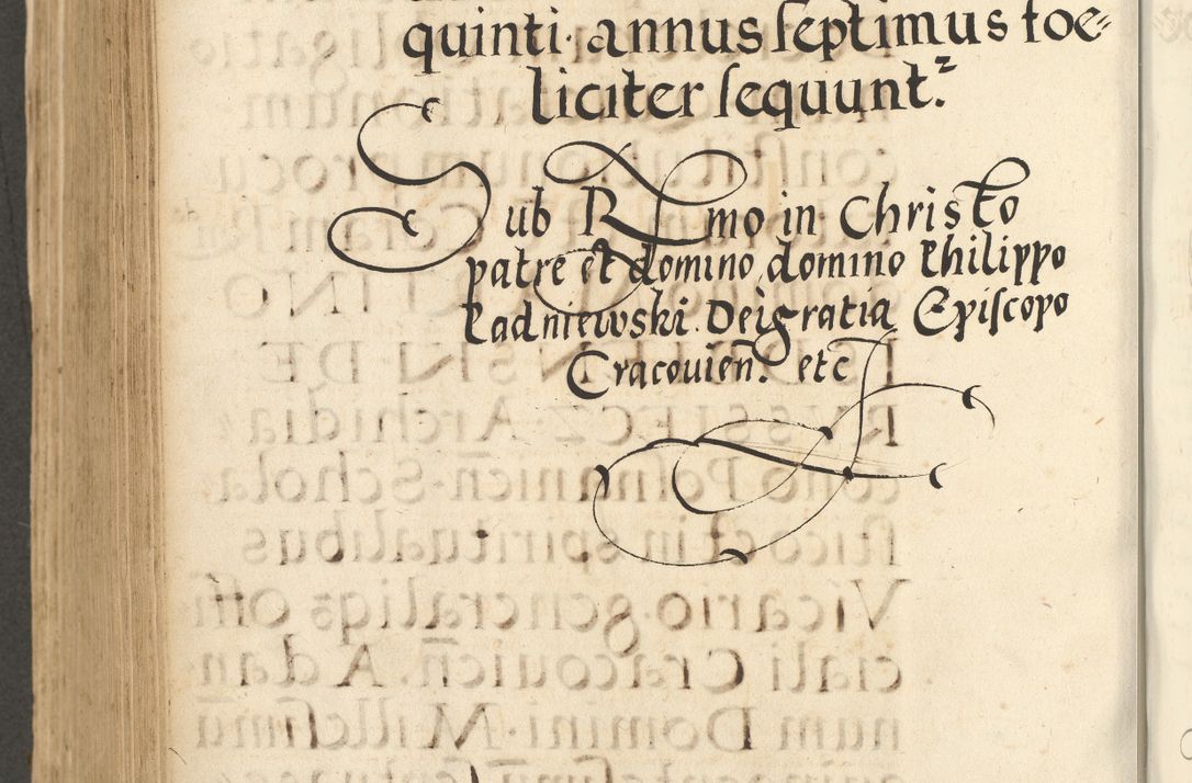 Zdjęcie nr 690 dla obiektu archiwalnego: Acta actorum causarum sententiarum deffinitiuarum, quam interloquutoriarum, decretorum, obligationum, procuratorum etc. coram Reverendo Domino Martino Izbienski de Rusiecz Archidiacono Posnaniensis, custode et in Spiritualibus Vicario generali officiali Cracoviensis, ad Annum Domini Millesimum quingentesimum Sexagesimum Nonum cuius indictio duodecima, Pontus Sanctissimi Pii Papae Quinti Annus quartus foeliciter continuantur