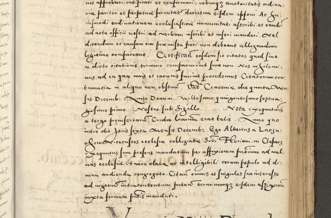 Zdjęcie nr 683 dla obiektu archiwalnego: Acta actorum causarum sententiarum deffinitiuarum, quam interloquutoriarum, decretorum, obligationum, procuratorum etc. coram Reverendo Domino Martino Izbienski de Rusiecz Archidiacono Posnaniensis, custode et in Spiritualibus Vicario generali officiali Cracoviensis, ad Annum Domini Millesimum quingentesimum Sexagesimum Nonum cuius indictio duodecima, Pontus Sanctissimi Pii Papae Quinti Annus quartus foeliciter continuantur