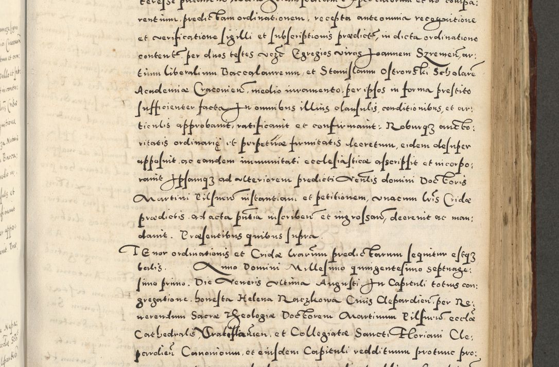 Zdjęcie nr 679 dla obiektu archiwalnego: Acta actorum causarum sententiarum deffinitiuarum, quam interloquutoriarum, decretorum, obligationum, procuratorum etc. coram Reverendo Domino Martino Izbienski de Rusiecz Archidiacono Posnaniensis, custode et in Spiritualibus Vicario generali officiali Cracoviensis, ad Annum Domini Millesimum quingentesimum Sexagesimum Nonum cuius indictio duodecima, Pontus Sanctissimi Pii Papae Quinti Annus quartus foeliciter continuantur