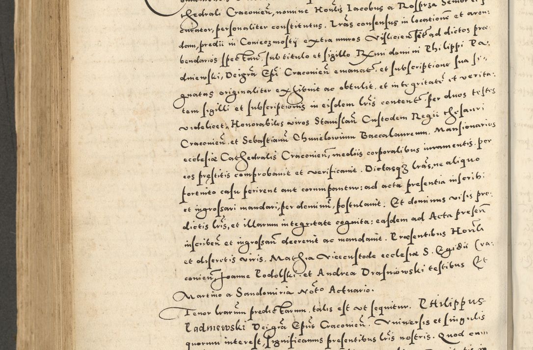 Zdjęcie nr 674 dla obiektu archiwalnego: Acta actorum causarum sententiarum deffinitiuarum, quam interloquutoriarum, decretorum, obligationum, procuratorum etc. coram Reverendo Domino Martino Izbienski de Rusiecz Archidiacono Posnaniensis, custode et in Spiritualibus Vicario generali officiali Cracoviensis, ad Annum Domini Millesimum quingentesimum Sexagesimum Nonum cuius indictio duodecima, Pontus Sanctissimi Pii Papae Quinti Annus quartus foeliciter continuantur