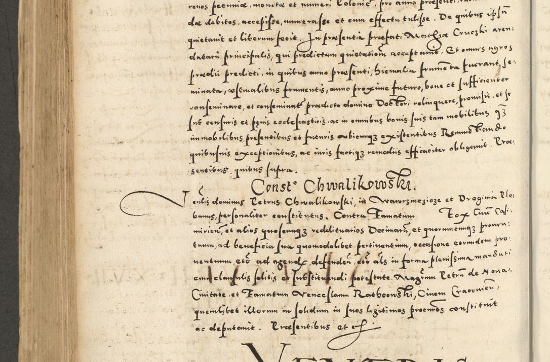 Zdjęcie nr 662 dla obiektu archiwalnego: Acta actorum causarum sententiarum deffinitiuarum, quam interloquutoriarum, decretorum, obligationum, procuratorum etc. coram Reverendo Domino Martino Izbienski de Rusiecz Archidiacono Posnaniensis, custode et in Spiritualibus Vicario generali officiali Cracoviensis, ad Annum Domini Millesimum quingentesimum Sexagesimum Nonum cuius indictio duodecima, Pontus Sanctissimi Pii Papae Quinti Annus quartus foeliciter continuantur