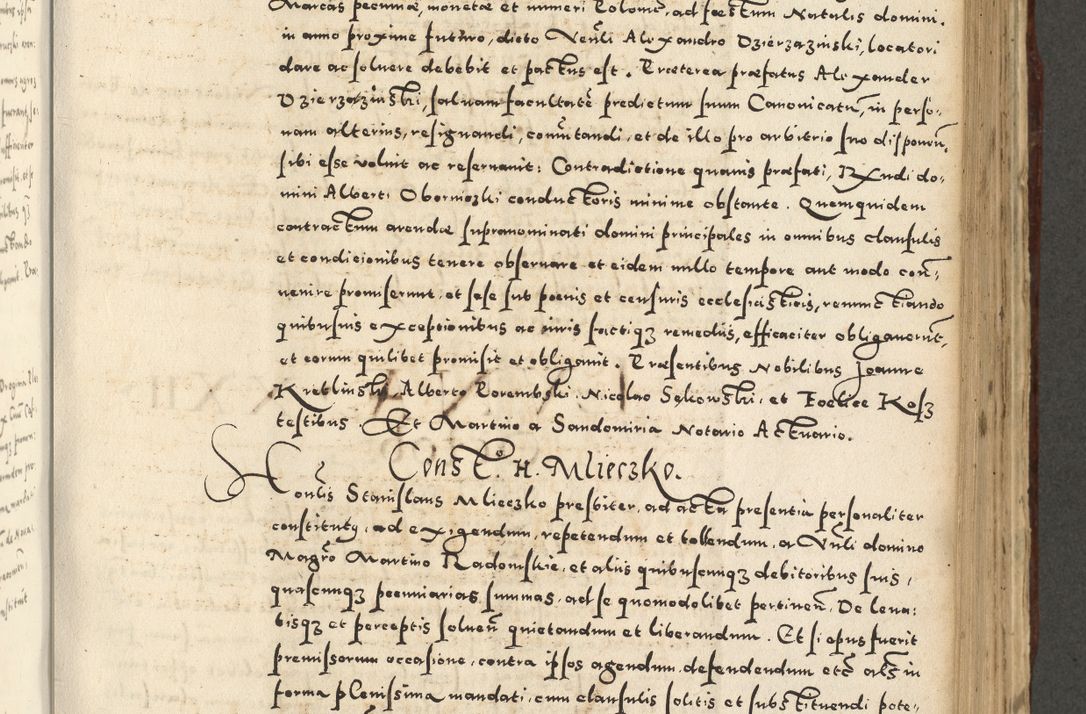 Zdjęcie nr 663 dla obiektu archiwalnego: Acta actorum causarum sententiarum deffinitiuarum, quam interloquutoriarum, decretorum, obligationum, procuratorum etc. coram Reverendo Domino Martino Izbienski de Rusiecz Archidiacono Posnaniensis, custode et in Spiritualibus Vicario generali officiali Cracoviensis, ad Annum Domini Millesimum quingentesimum Sexagesimum Nonum cuius indictio duodecima, Pontus Sanctissimi Pii Papae Quinti Annus quartus foeliciter continuantur