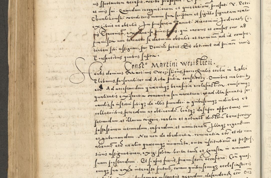Zdjęcie nr 654 dla obiektu archiwalnego: Acta actorum causarum sententiarum deffinitiuarum, quam interloquutoriarum, decretorum, obligationum, procuratorum etc. coram Reverendo Domino Martino Izbienski de Rusiecz Archidiacono Posnaniensis, custode et in Spiritualibus Vicario generali officiali Cracoviensis, ad Annum Domini Millesimum quingentesimum Sexagesimum Nonum cuius indictio duodecima, Pontus Sanctissimi Pii Papae Quinti Annus quartus foeliciter continuantur