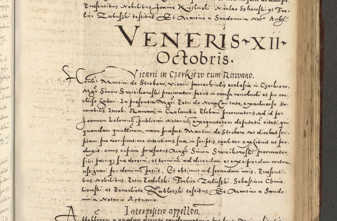 Zdjęcie nr 653 dla obiektu archiwalnego: Acta actorum causarum sententiarum deffinitiuarum, quam interloquutoriarum, decretorum, obligationum, procuratorum etc. coram Reverendo Domino Martino Izbienski de Rusiecz Archidiacono Posnaniensis, custode et in Spiritualibus Vicario generali officiali Cracoviensis, ad Annum Domini Millesimum quingentesimum Sexagesimum Nonum cuius indictio duodecima, Pontus Sanctissimi Pii Papae Quinti Annus quartus foeliciter continuantur
