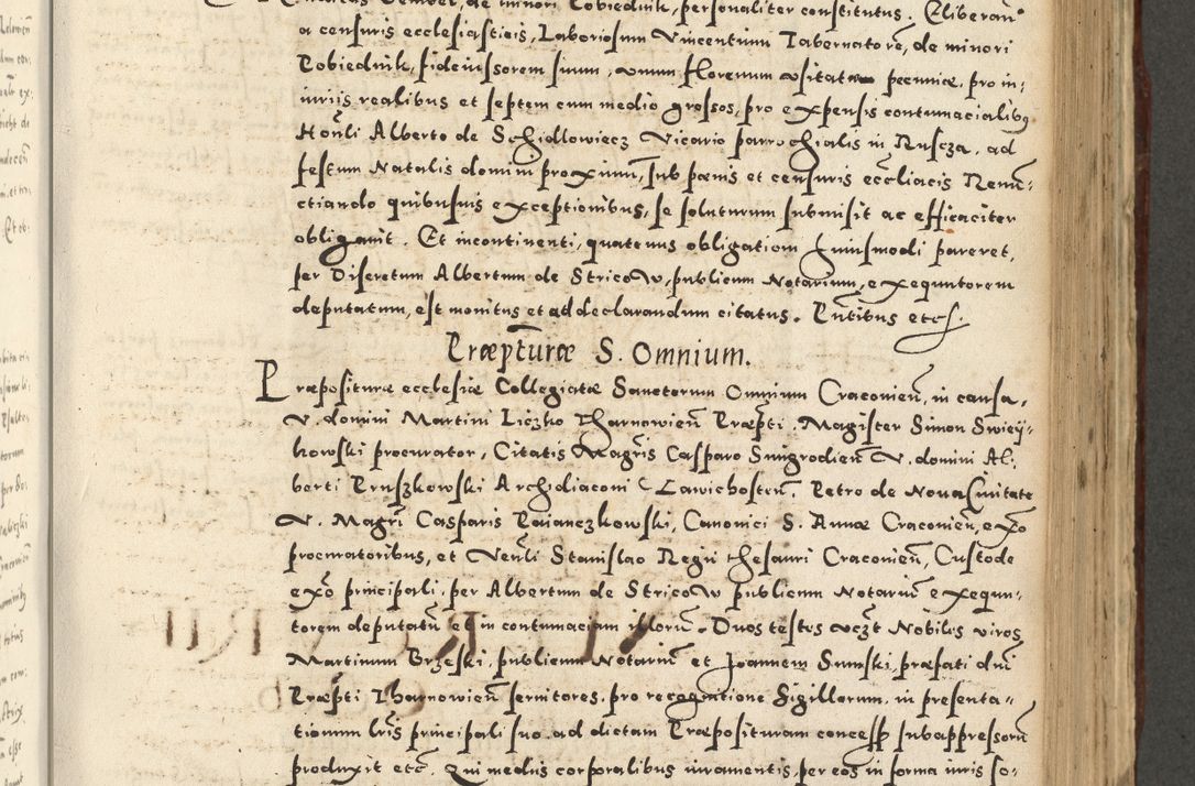 Zdjęcie nr 649 dla obiektu archiwalnego: Acta actorum causarum sententiarum deffinitiuarum, quam interloquutoriarum, decretorum, obligationum, procuratorum etc. coram Reverendo Domino Martino Izbienski de Rusiecz Archidiacono Posnaniensis, custode et in Spiritualibus Vicario generali officiali Cracoviensis, ad Annum Domini Millesimum quingentesimum Sexagesimum Nonum cuius indictio duodecima, Pontus Sanctissimi Pii Papae Quinti Annus quartus foeliciter continuantur