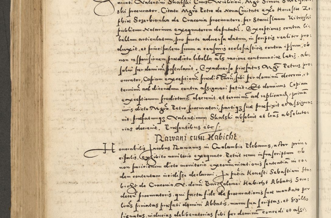 Zdjęcie nr 644 dla obiektu archiwalnego: Acta actorum causarum sententiarum deffinitiuarum, quam interloquutoriarum, decretorum, obligationum, procuratorum etc. coram Reverendo Domino Martino Izbienski de Rusiecz Archidiacono Posnaniensis, custode et in Spiritualibus Vicario generali officiali Cracoviensis, ad Annum Domini Millesimum quingentesimum Sexagesimum Nonum cuius indictio duodecima, Pontus Sanctissimi Pii Papae Quinti Annus quartus foeliciter continuantur