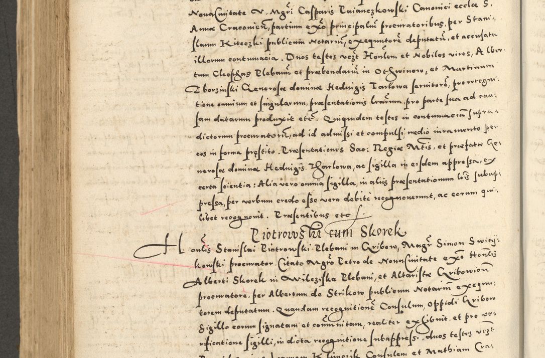 Zdjęcie nr 640 dla obiektu archiwalnego: Acta actorum causarum sententiarum deffinitiuarum, quam interloquutoriarum, decretorum, obligationum, procuratorum etc. coram Reverendo Domino Martino Izbienski de Rusiecz Archidiacono Posnaniensis, custode et in Spiritualibus Vicario generali officiali Cracoviensis, ad Annum Domini Millesimum quingentesimum Sexagesimum Nonum cuius indictio duodecima, Pontus Sanctissimi Pii Papae Quinti Annus quartus foeliciter continuantur