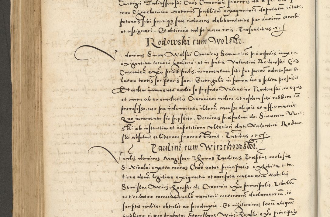 Zdjęcie nr 636 dla obiektu archiwalnego: Acta actorum causarum sententiarum deffinitiuarum, quam interloquutoriarum, decretorum, obligationum, procuratorum etc. coram Reverendo Domino Martino Izbienski de Rusiecz Archidiacono Posnaniensis, custode et in Spiritualibus Vicario generali officiali Cracoviensis, ad Annum Domini Millesimum quingentesimum Sexagesimum Nonum cuius indictio duodecima, Pontus Sanctissimi Pii Papae Quinti Annus quartus foeliciter continuantur