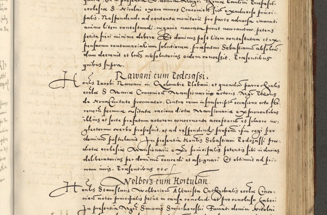 Zdjęcie nr 633 dla obiektu archiwalnego: Acta actorum causarum sententiarum deffinitiuarum, quam interloquutoriarum, decretorum, obligationum, procuratorum etc. coram Reverendo Domino Martino Izbienski de Rusiecz Archidiacono Posnaniensis, custode et in Spiritualibus Vicario generali officiali Cracoviensis, ad Annum Domini Millesimum quingentesimum Sexagesimum Nonum cuius indictio duodecima, Pontus Sanctissimi Pii Papae Quinti Annus quartus foeliciter continuantur