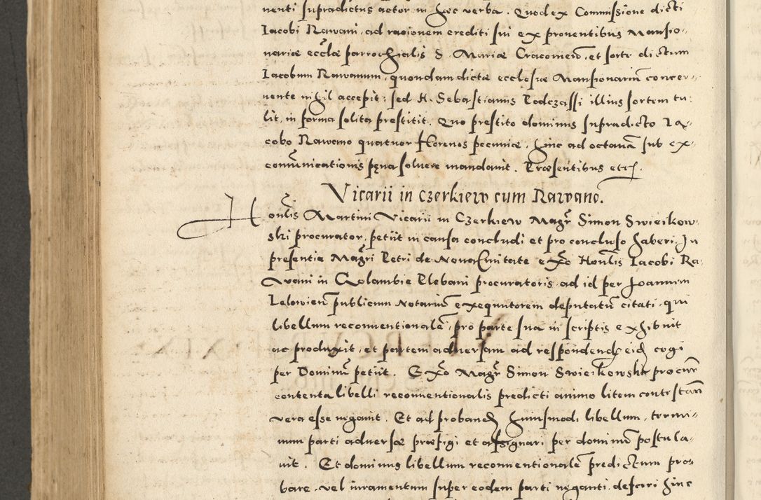 Zdjęcie nr 630 dla obiektu archiwalnego: Acta actorum causarum sententiarum deffinitiuarum, quam interloquutoriarum, decretorum, obligationum, procuratorum etc. coram Reverendo Domino Martino Izbienski de Rusiecz Archidiacono Posnaniensis, custode et in Spiritualibus Vicario generali officiali Cracoviensis, ad Annum Domini Millesimum quingentesimum Sexagesimum Nonum cuius indictio duodecima, Pontus Sanctissimi Pii Papae Quinti Annus quartus foeliciter continuantur