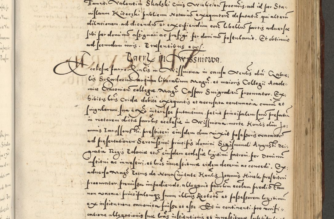 Zdjęcie nr 621 dla obiektu archiwalnego: Acta actorum causarum sententiarum deffinitiuarum, quam interloquutoriarum, decretorum, obligationum, procuratorum etc. coram Reverendo Domino Martino Izbienski de Rusiecz Archidiacono Posnaniensis, custode et in Spiritualibus Vicario generali officiali Cracoviensis, ad Annum Domini Millesimum quingentesimum Sexagesimum Nonum cuius indictio duodecima, Pontus Sanctissimi Pii Papae Quinti Annus quartus foeliciter continuantur